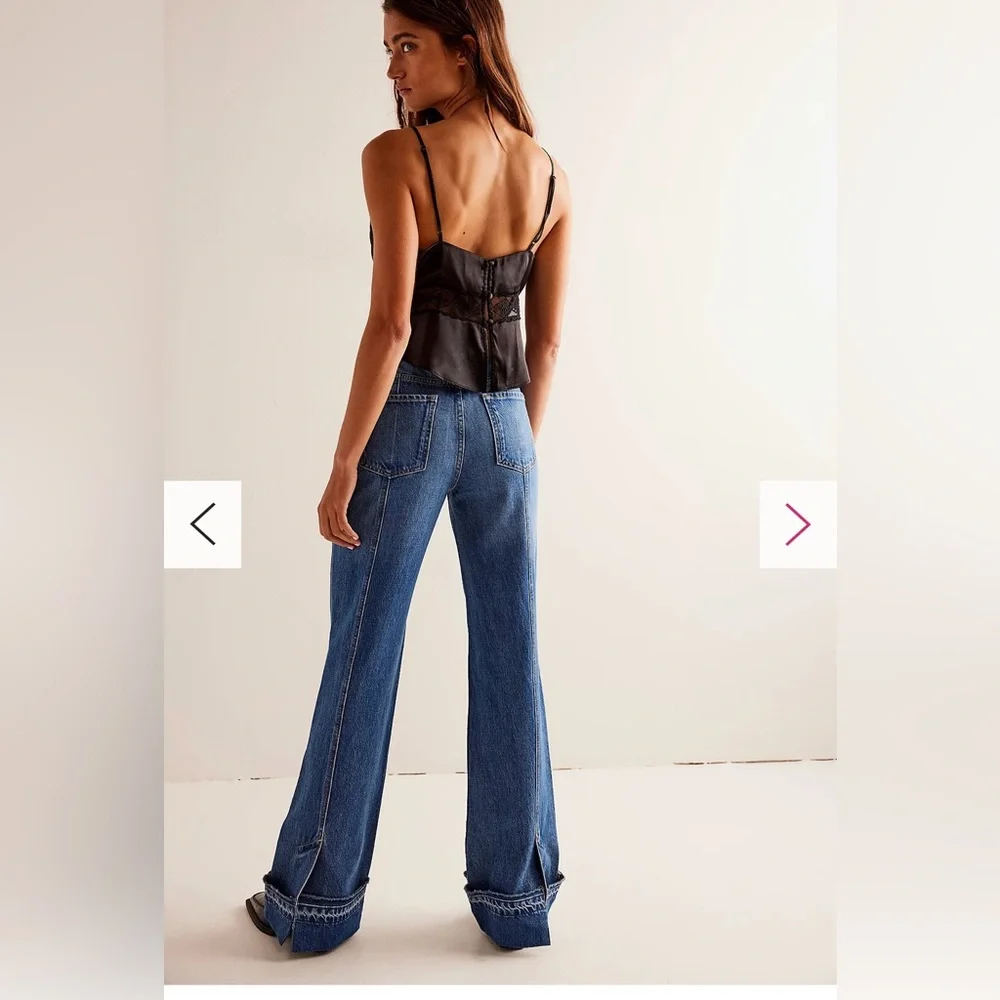 Free People We The Free Fosse Flare Jeans - Picture 2 of 10